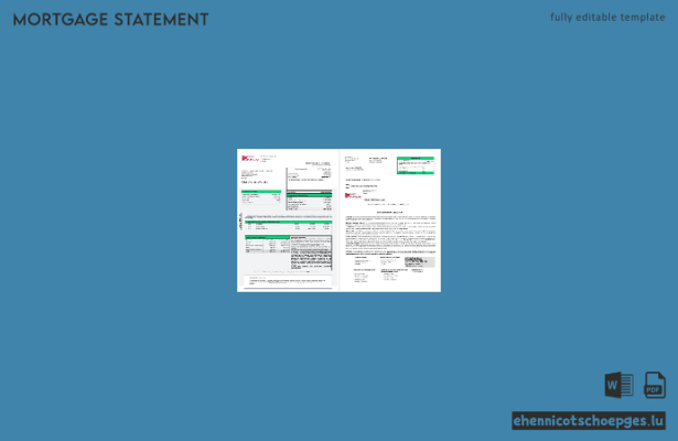 Portugal Banco Popular Hypothekenabrechnung im Word- und PDF-Format 1-2 Beispielvorschau